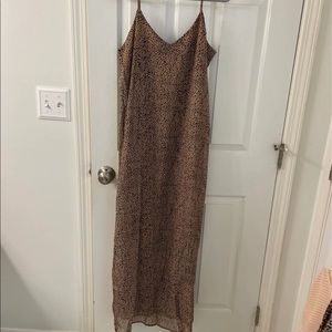 Baileys Blossoms Cheetah Maxi Dress